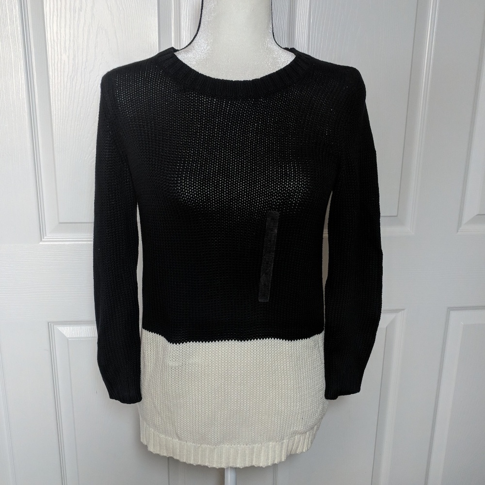 NWT Ann Taylor LOFT two-tone pullover sweater S